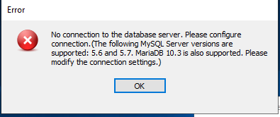 mariadb error